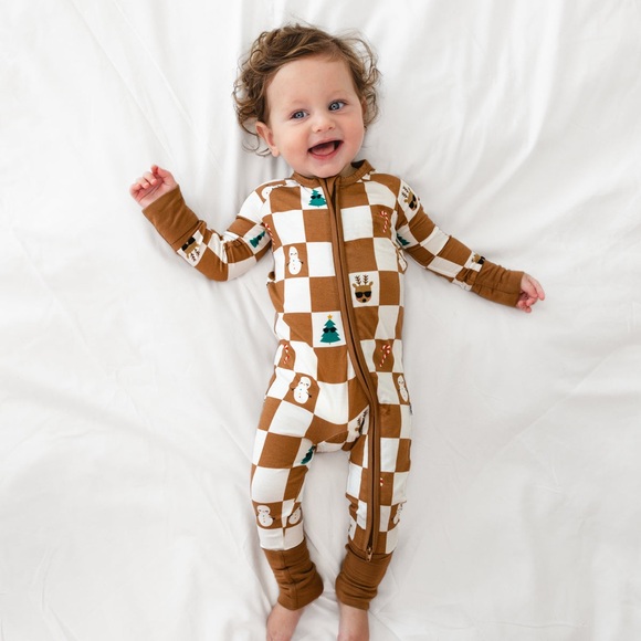 Little Sleepies Holiday Checks Zippy